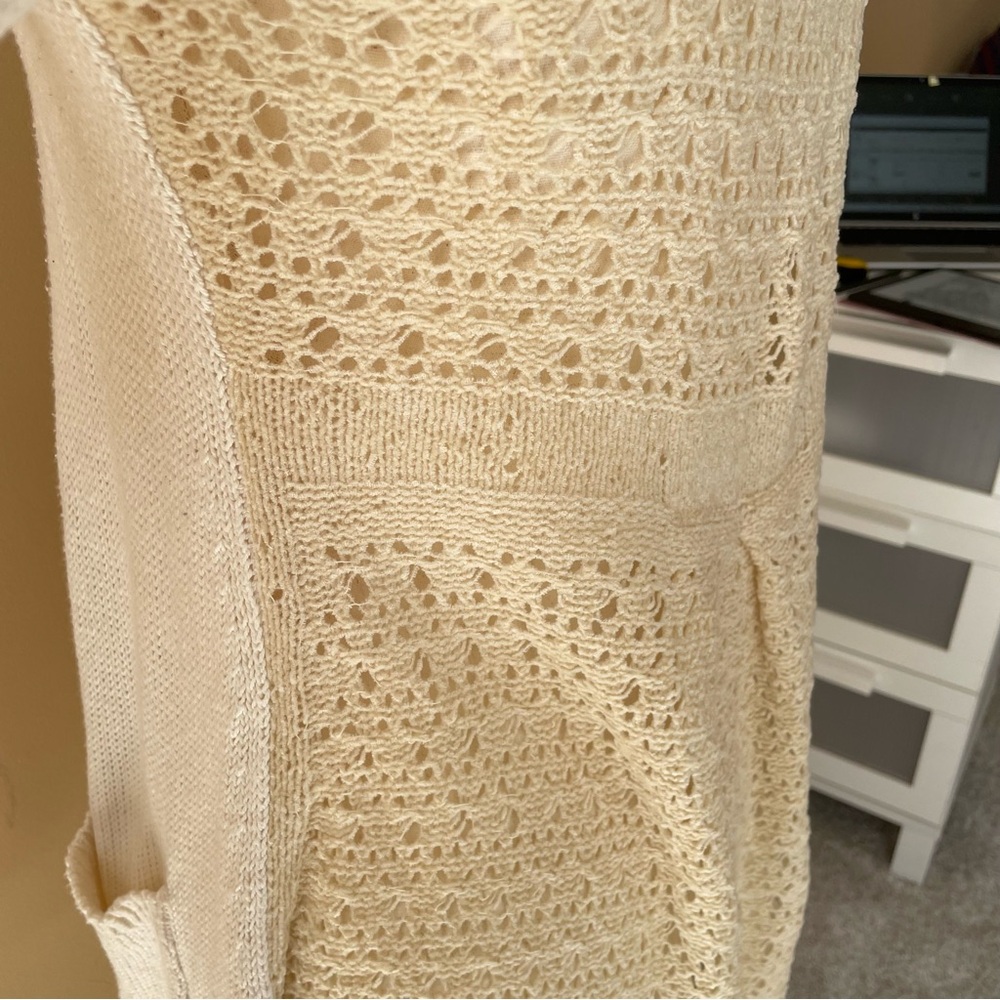 🔻LAST CHANCE🔻 ANGEL OF THE NORTH x ANTHROPOLOGIE Cotton Wool Open Cardigan - Picture 8 of 9